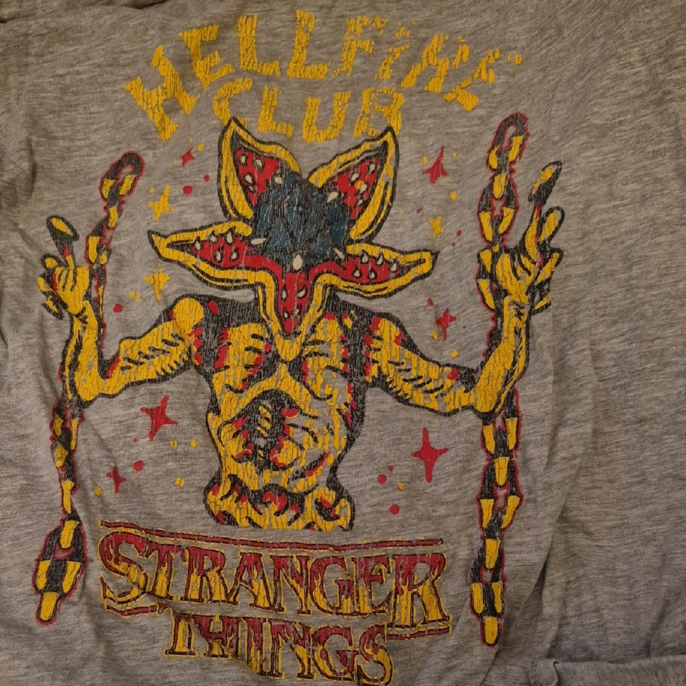 Stranger Things Gray Short Sleeve Tee